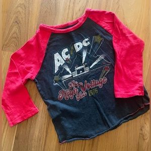 Rowdy Sprout 2T AC/DC shirt - GUC
